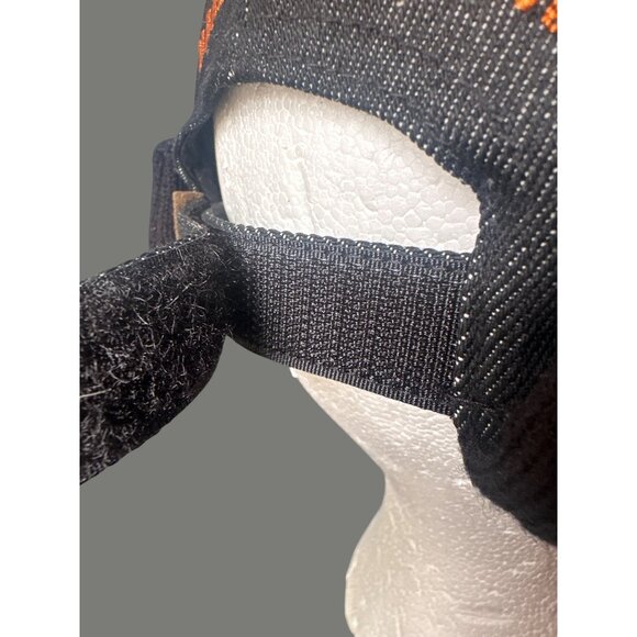 Harley-Davidson Black Denim Wool  Motorcycle skull Cap beanie  "Ride" adjustable - Picture 5 of 8